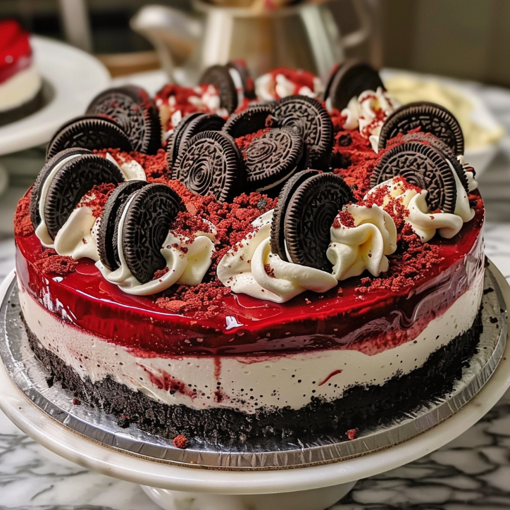 Red Velvet Oreo Cheesecake for Dinner Tonight 1 Red Velvet Oreo Cheesecake for Dinner Tonight