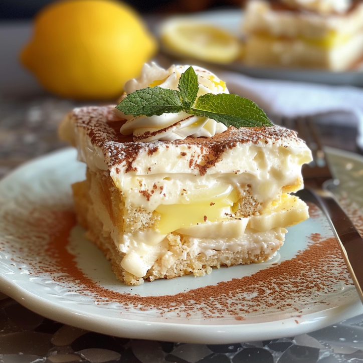 Easy Homemade Lemon Tiramisu Refreshing Creamy