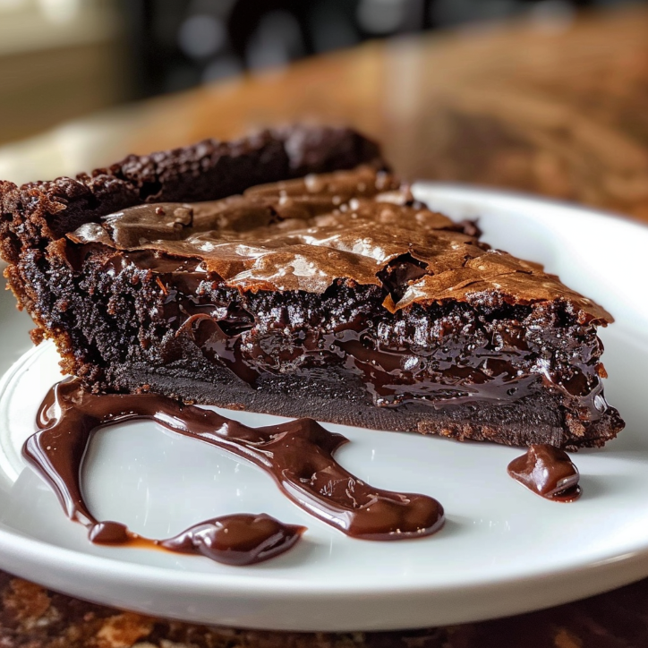 Homemade Gooey Brownie Pie