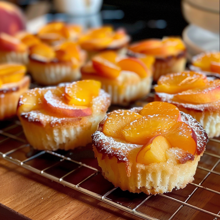 Simple Peach Mini Cakes Sweet Recipe 3 1784847344204 lc6xxy5xynm image