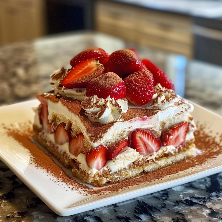 Strawberry Tiramisu Steps Heavenly: A Family Favorite
