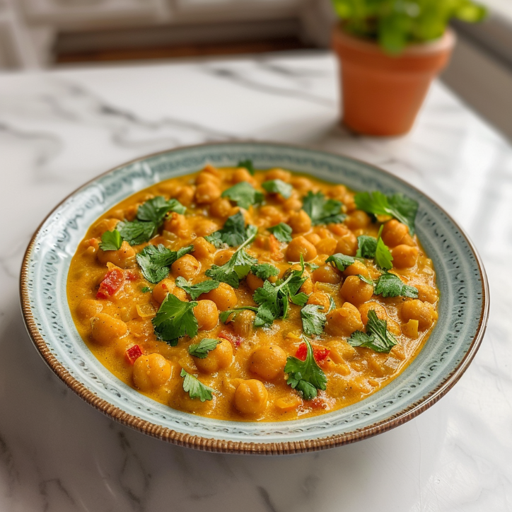 Spicy Coconut Milk Chickpea: Easy & Delicious