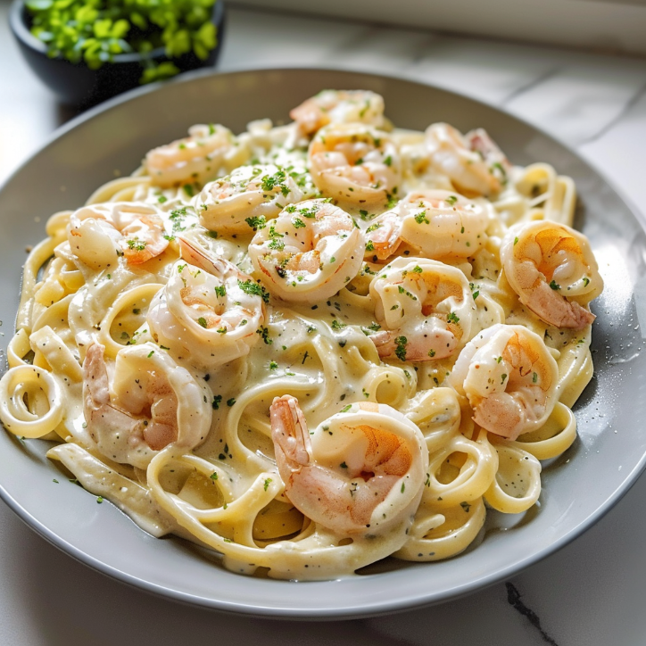 Perfect Garlic Butter Shrimp Fettuccine Recipe