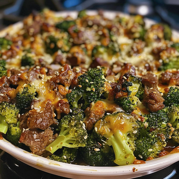 Cheesy Garlic Beef Broccoli for the Whole Family