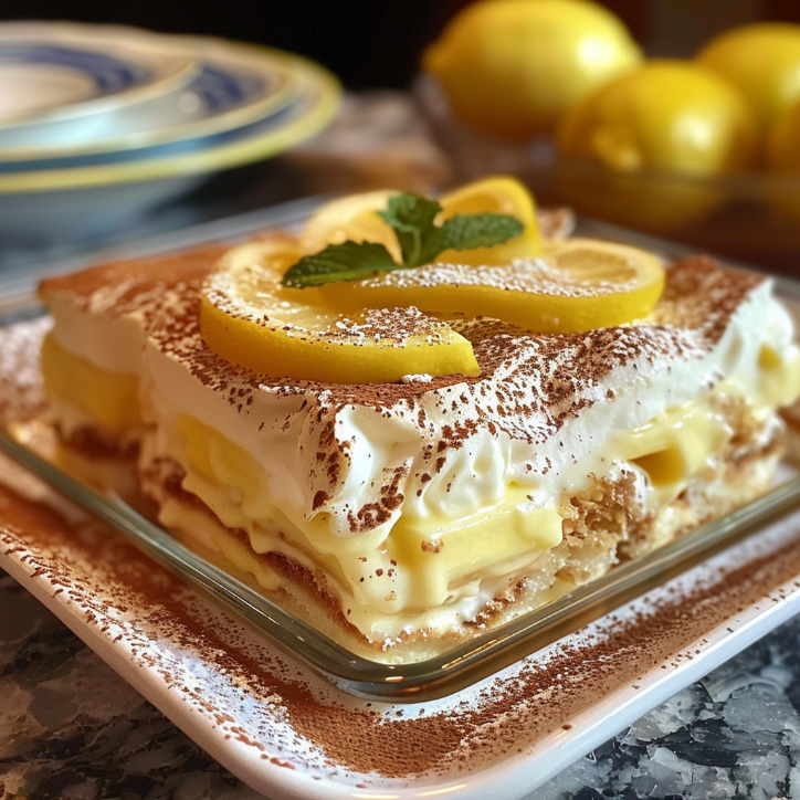 Homemade Lemon Tiramisu Refreshing: Easy & Delicious