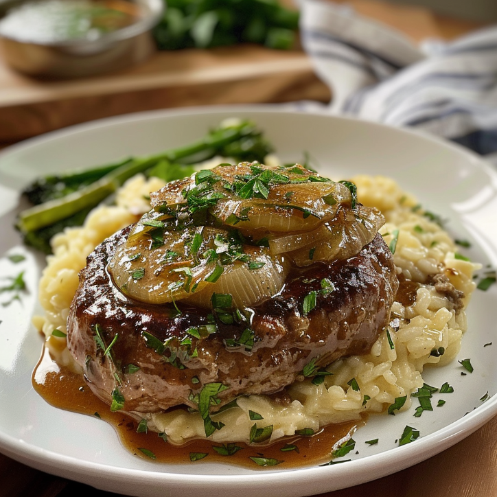 Family-Friendly Garlic Butter Homestyle Salisbury 1 Family-Friendly Garlic Butter Homestyle Salisbury