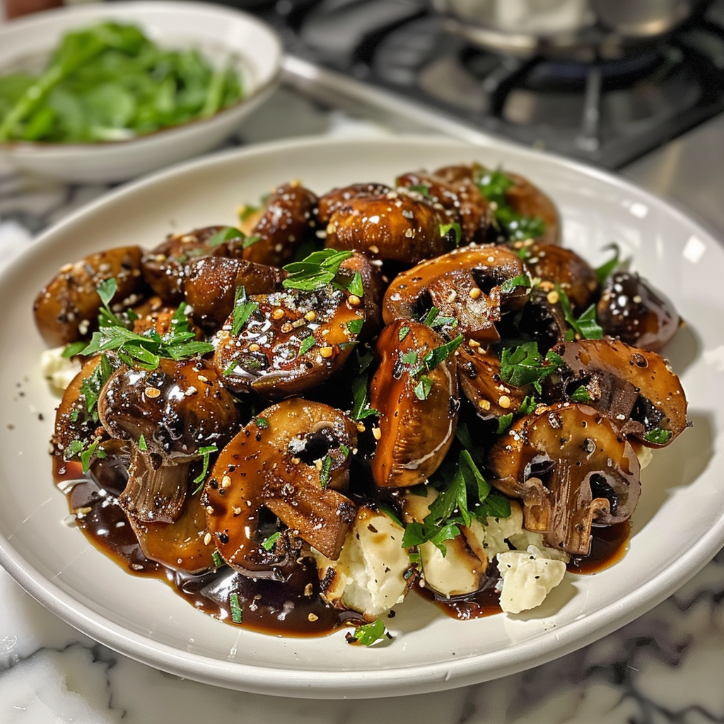 Warm Balsamic Mushroom Goat for the Whole Family 1 Warm Balsamic Mushroom Goat for the Whole Family