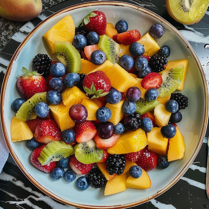 Garlic Parmesan Summer Fruit Salad Refreshing