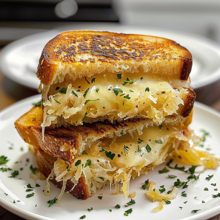 Simple Sauerkraut Grilled Cheese Dijon Recipe