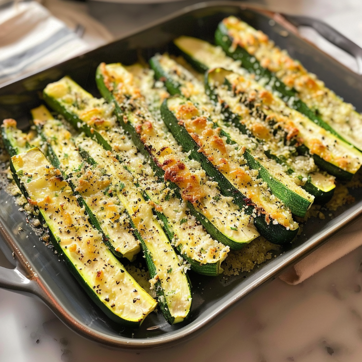 Restaurant-Style Baked Parmesan Zucchini Recipe