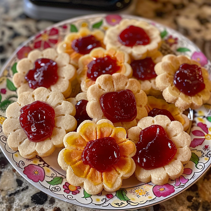 Simple Foolproof Flower Thumbprint Cookies Recipe 1 Simple Foolproof Flower Thumbprint Cookies Recipe