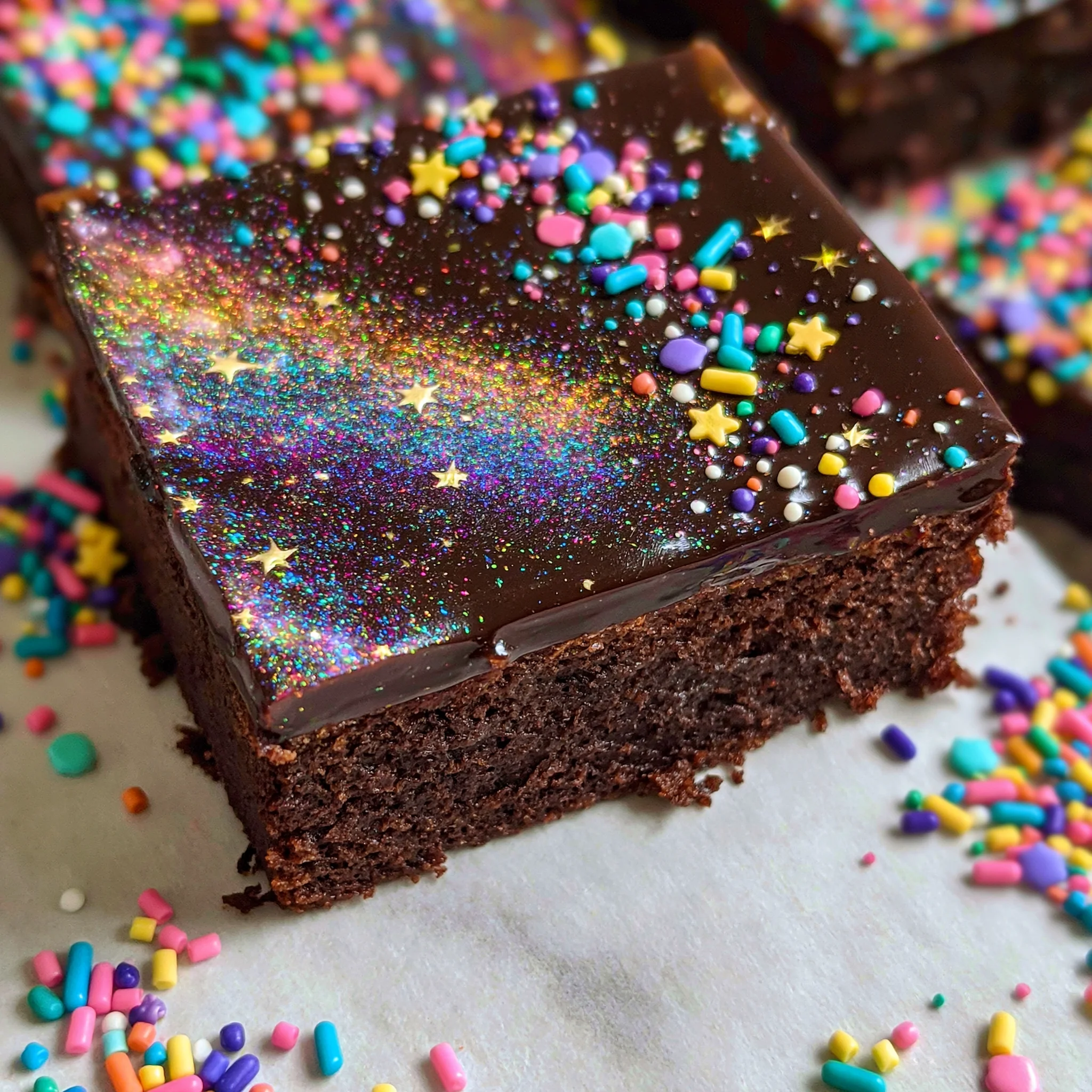 Cosmic Brownie Sheet Cake for the Whole Family
