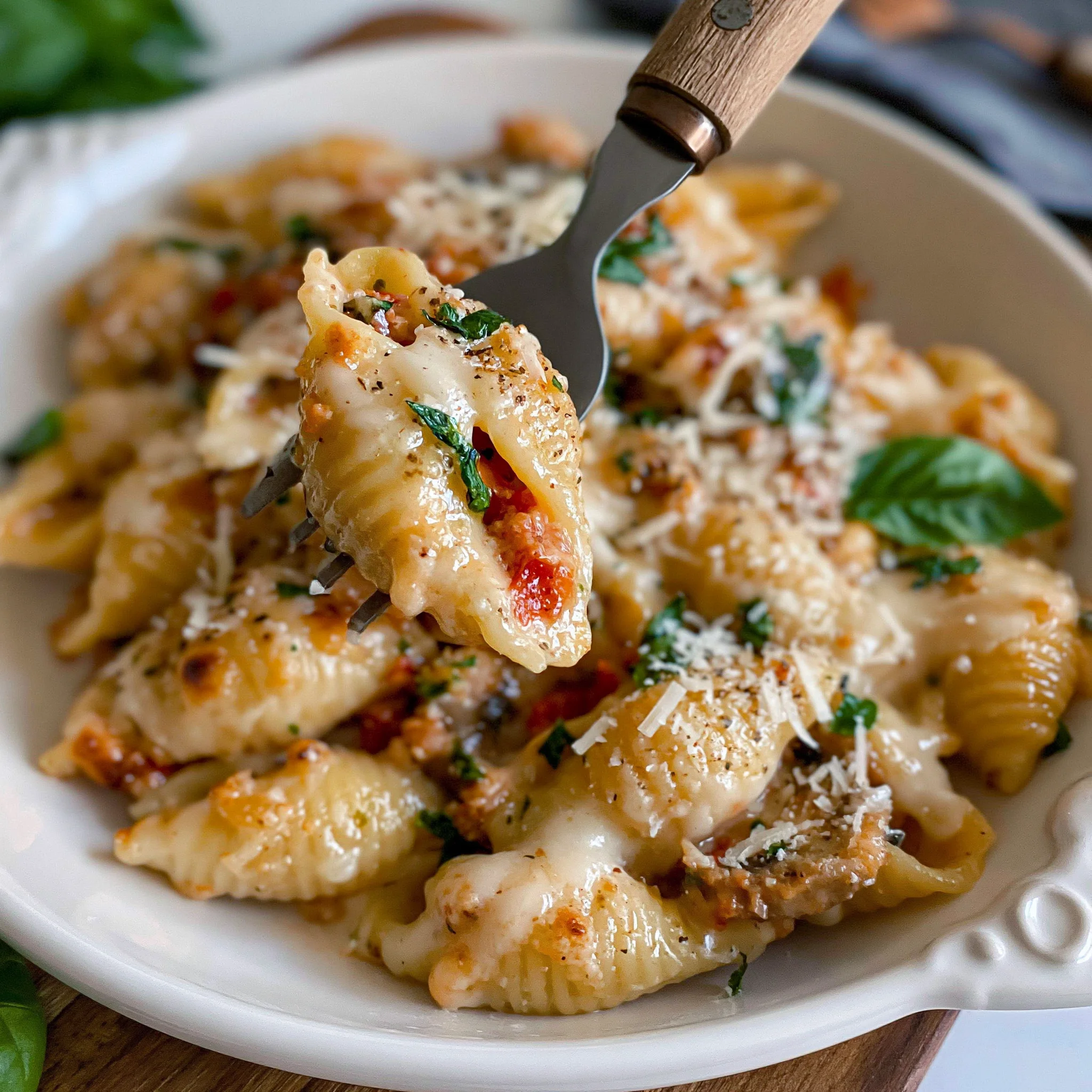 Quick & Easy Cheesy Italian Shells