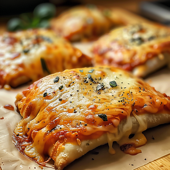Garlic Parmesan Cheesy Pizza Pockets Customizable 4 cheesy pizza pockets customizable