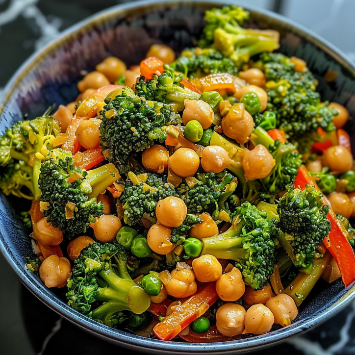 Chickpea Broccoli Stir Fry for the Whole Family 2 chickpea broccoli stir fry