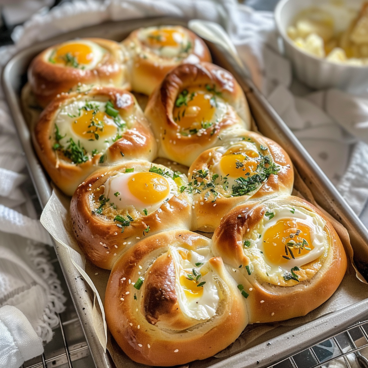 savory breakfast rolls bursting