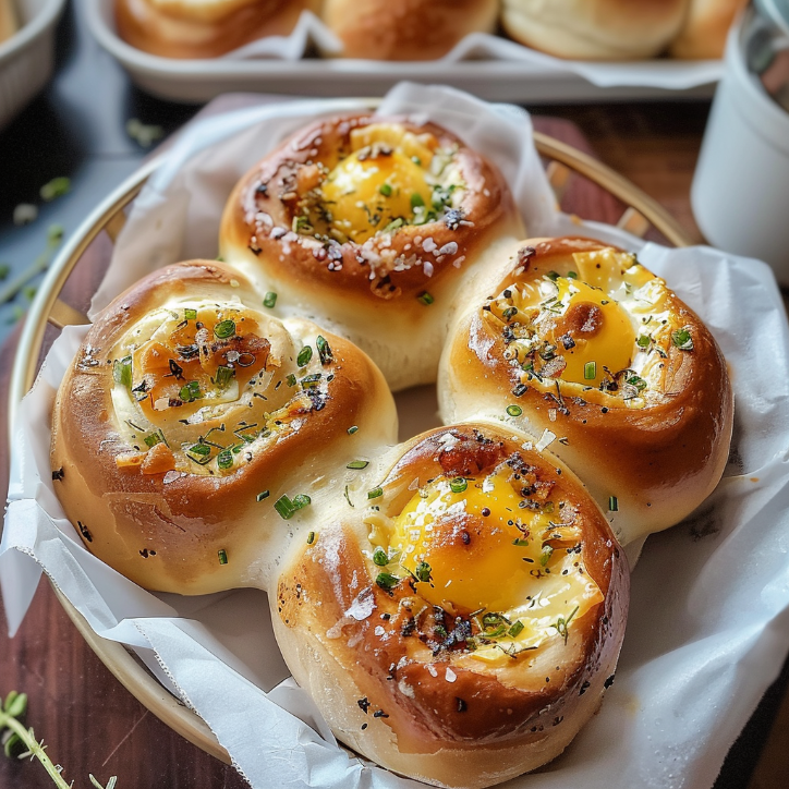 savory breakfast rolls bursting