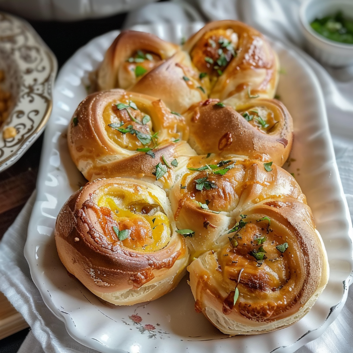 Family-Friendly Savory Breakfast Rolls Bursting