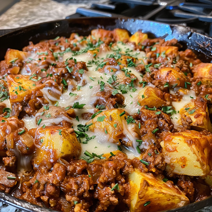 sloppy joe potato skillet