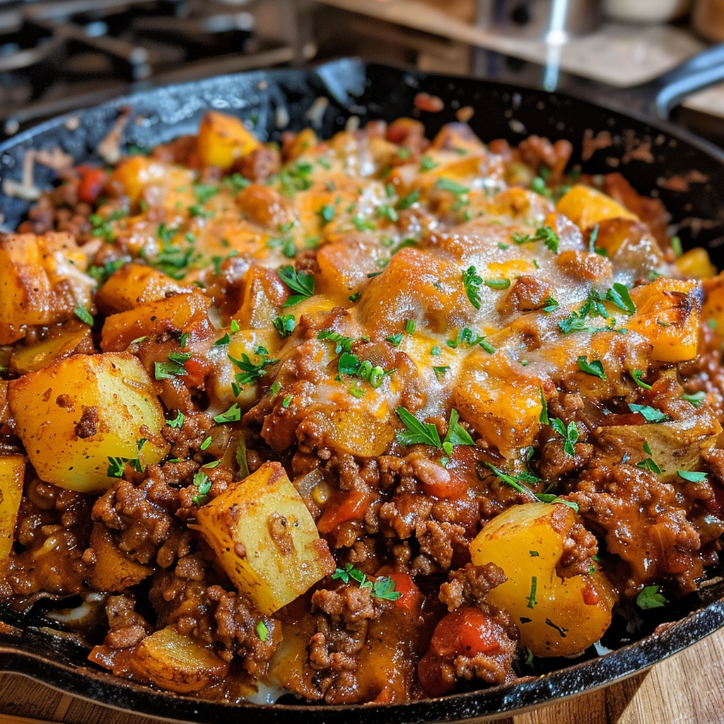 sloppy joe potato skillet