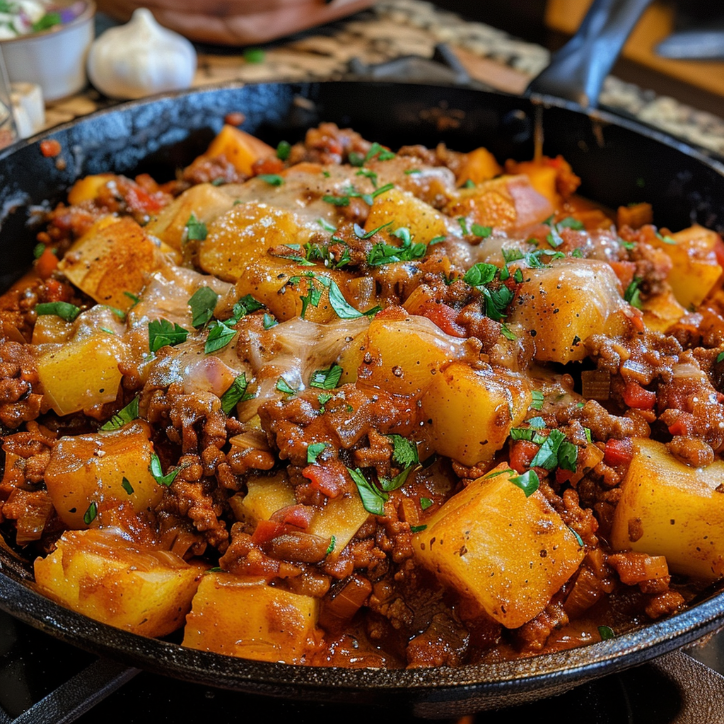 sloppy joe potato skillet