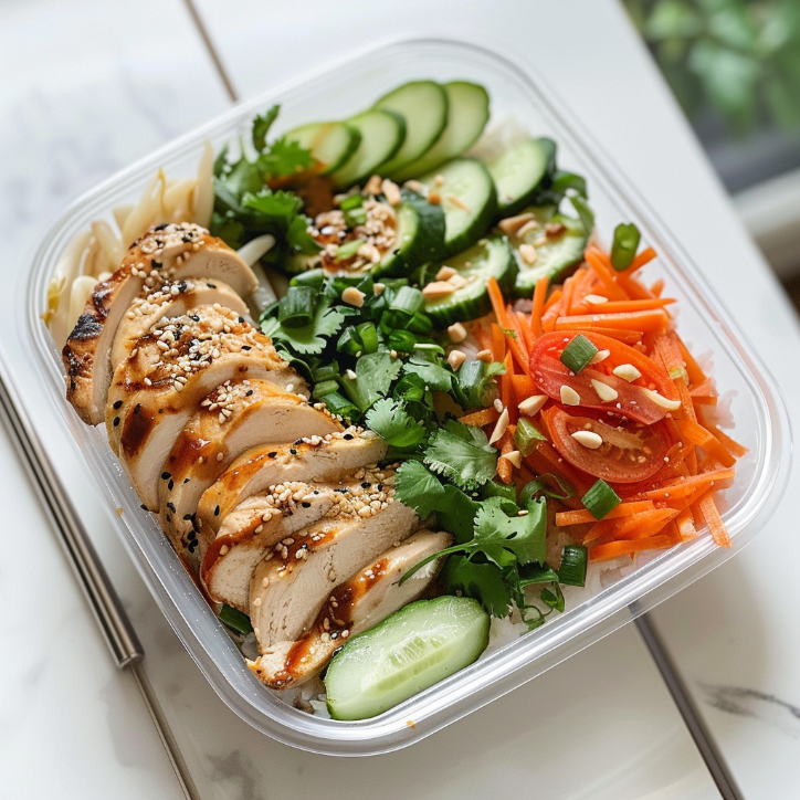 Mouthwatering Chicken Banh Meal Prep 2 chicken banh meal prep