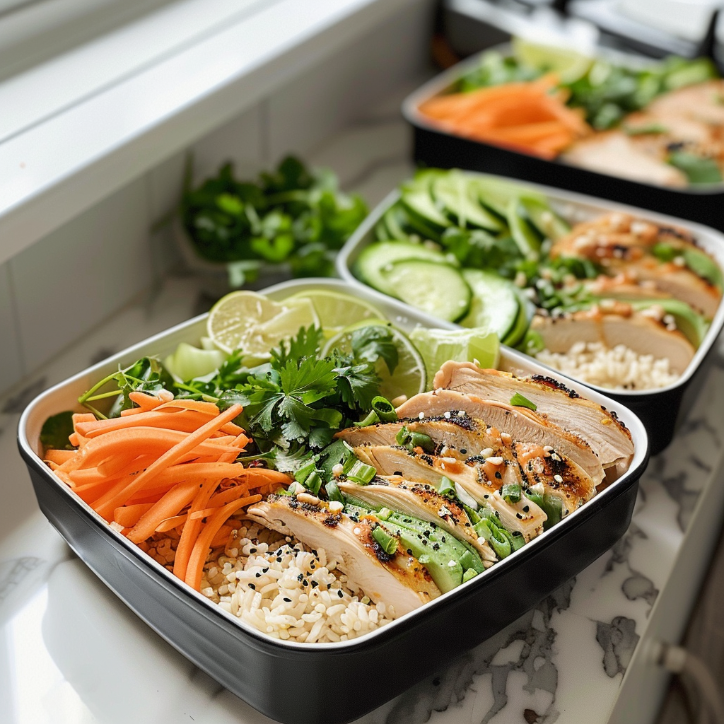 Mouthwatering Chicken Banh Meal Prep 3 chicken banh meal prep