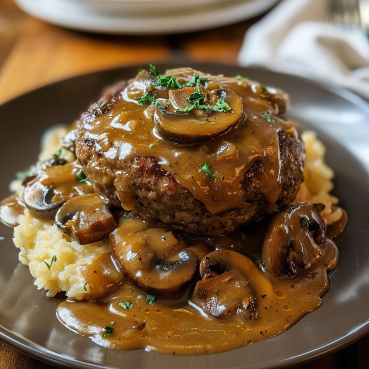 Salisbury Steak Mushroom Gravy: A Family Favorite 3 salisbury steak mushroom gravy