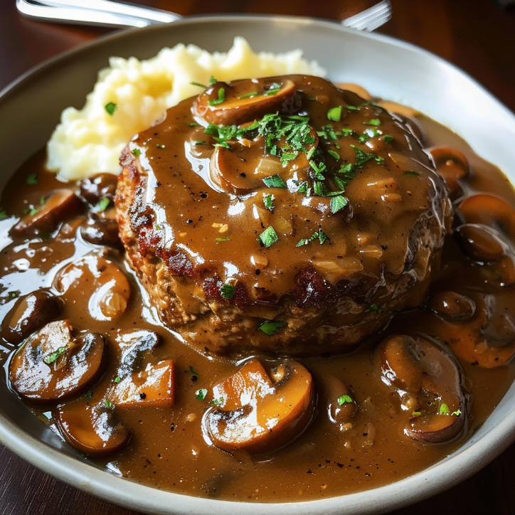 Salisbury Steak Mushroom Gravy: A Family Favorite 4 salisbury steak mushroom gravy