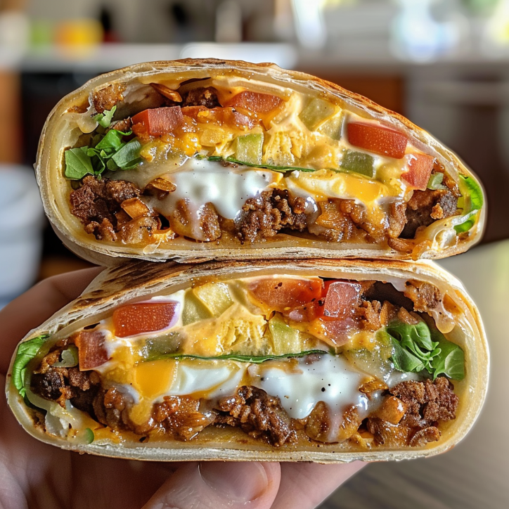 breakfast crunchwrap morning