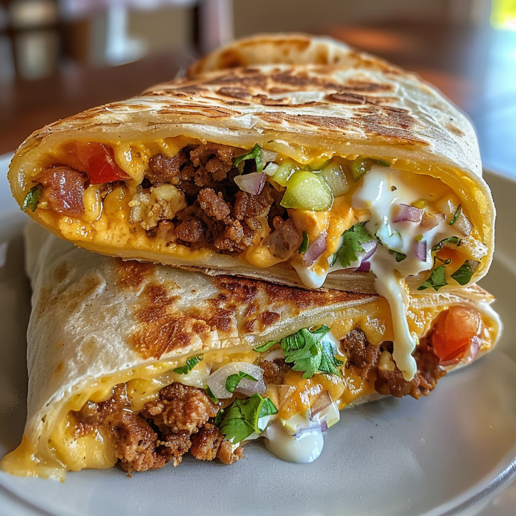 breakfast crunchwrap morning