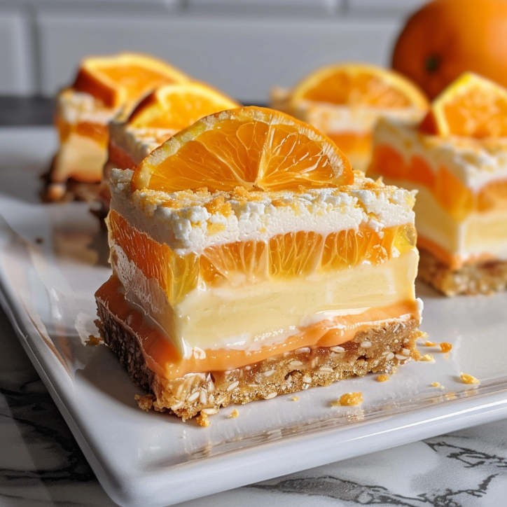 orange creamsicle dream bars
