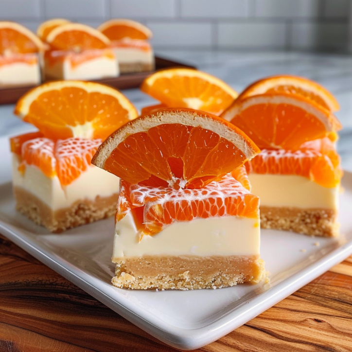 orange creamsicle dream bars