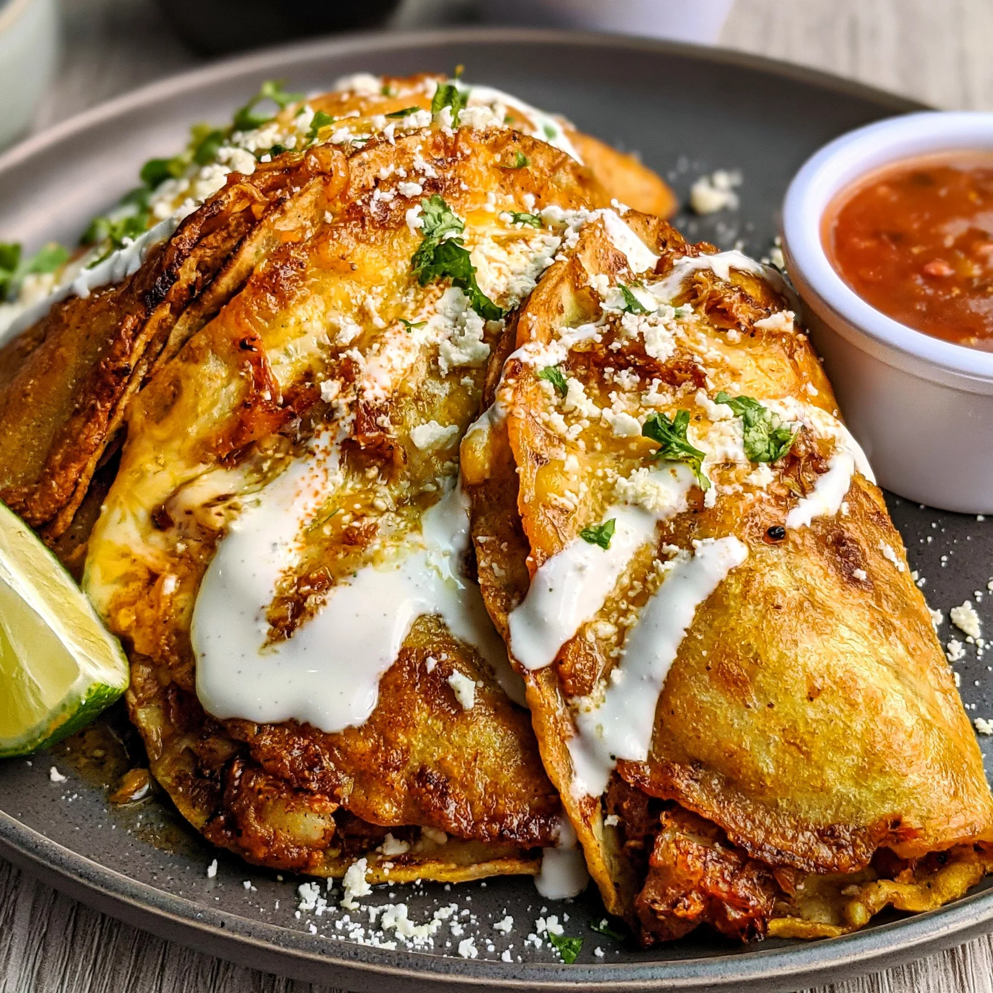 crispy potato tacos are