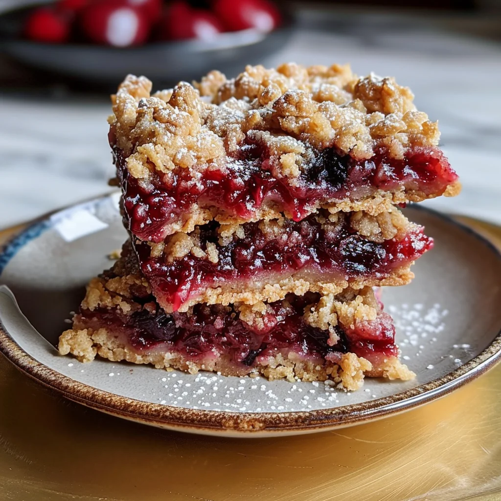 Kid-Friendly Cherry Crumble Bars