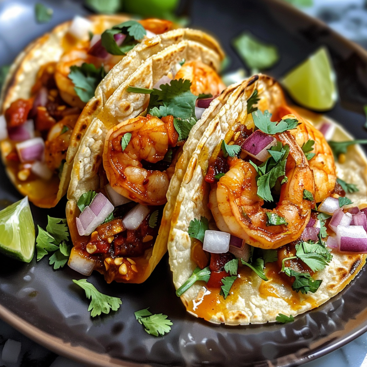 Spicy Chili Shrimp Tacos for the Whole Family