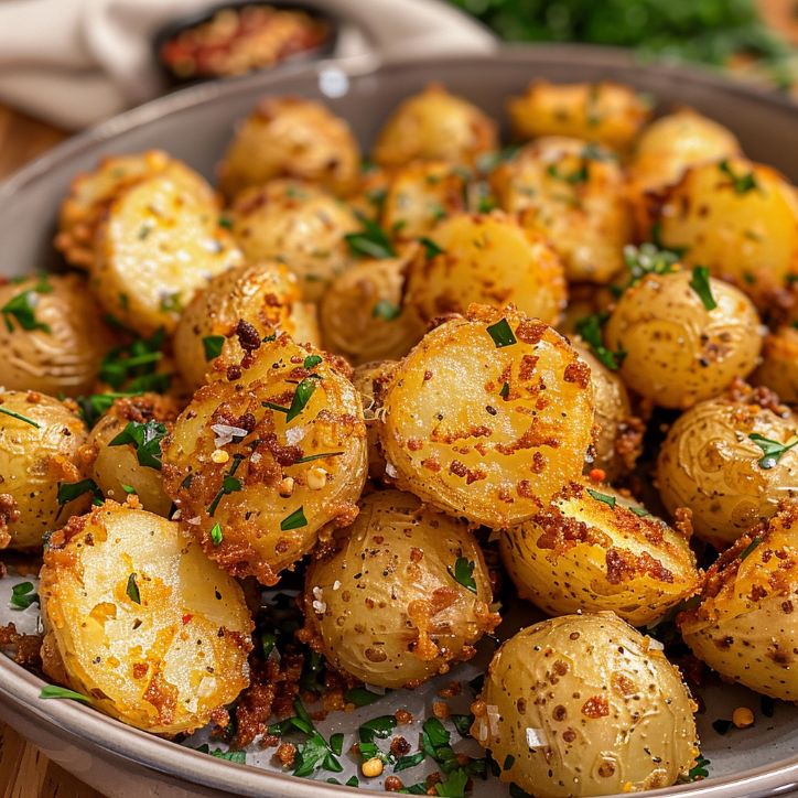 Golden Crispy Garlic Potato: Easy & Delicious