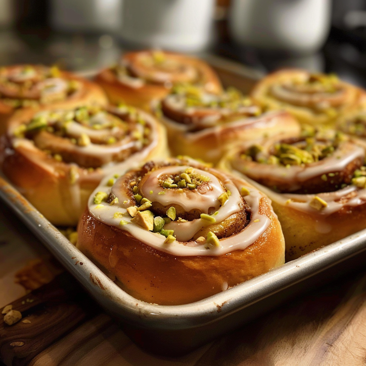 Homemade Pistachio Cinnamon Rolls from Scratch 1 Homemade Pistachio Cinnamon Rolls from Scratch