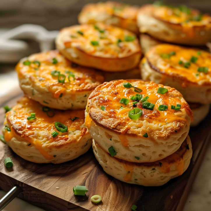 How to Make the Best Cheddar Scallion English Muffins 4 cheddar scallion english muffins