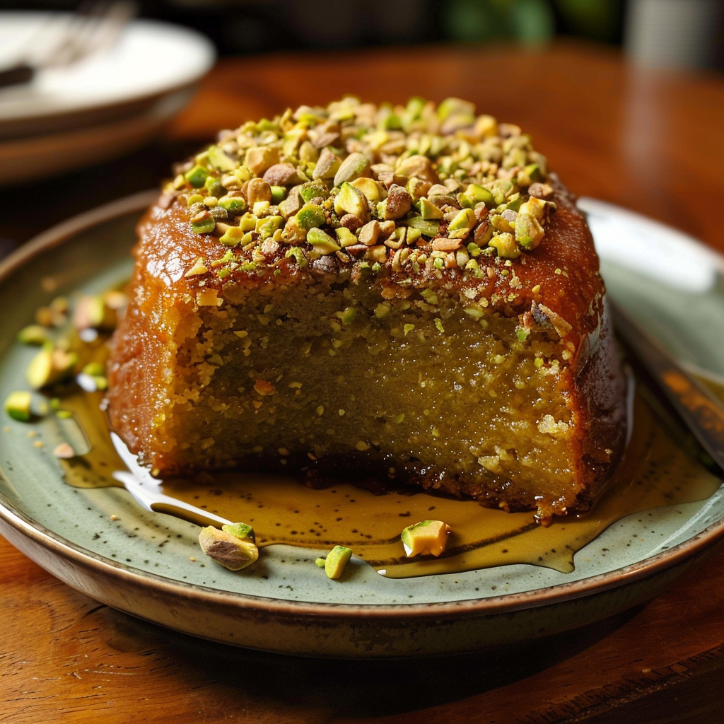 Irresistibly Sticky Pistachio Sponge: A Family Favorite 1 Irresistibly Sticky Pistachio Sponge: A Family Favorite