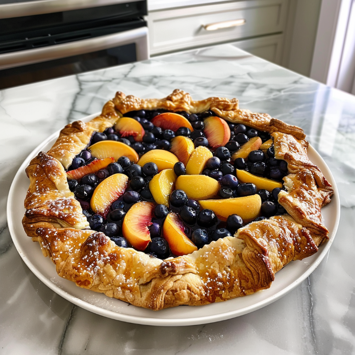 Fresh Peach Blueberry Galette: A Family Favorite