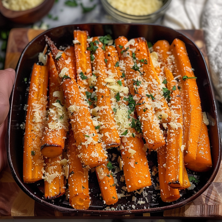crispy parmesan carrots your