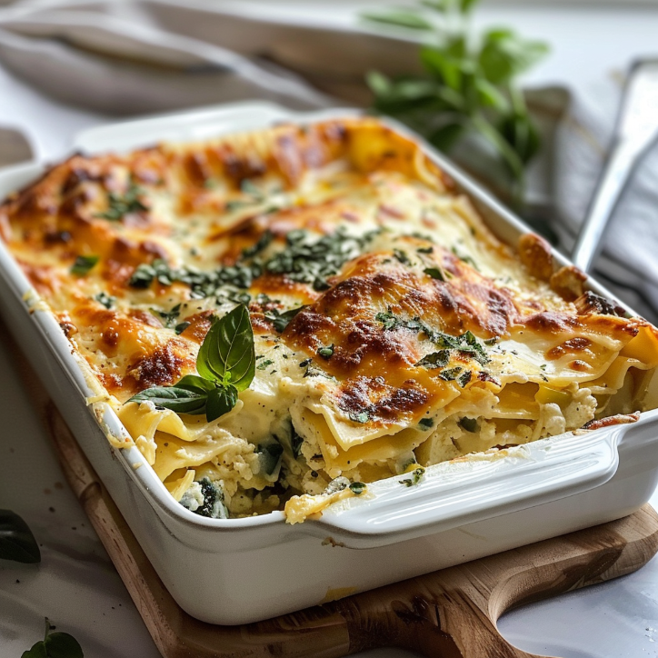 Cheesy Garlic Vegetable Lasagna Alfredo Sauce