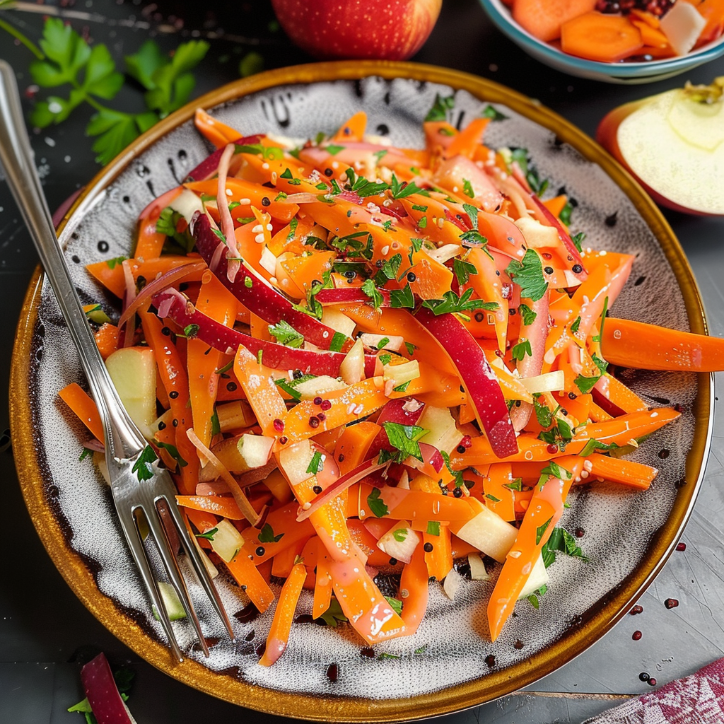 Zesty Carrot Apple Salad for the Whole Family 2 zesty carrot apple salad