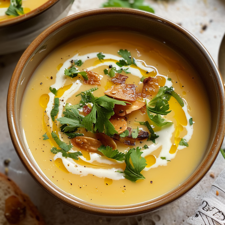 cremige rbissuppe mit kokoszauber