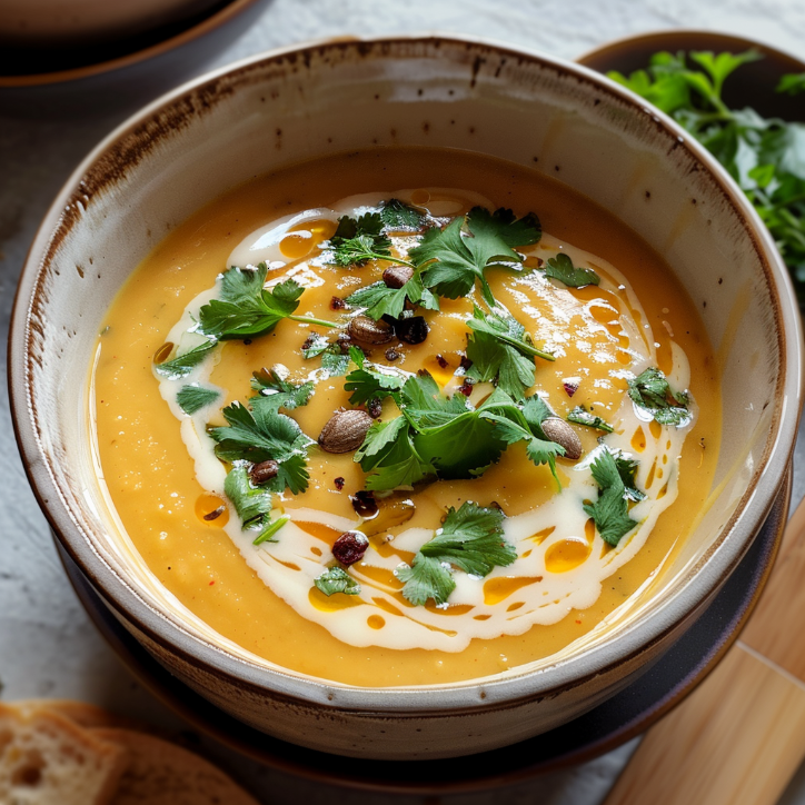 cremige rbissuppe mit kokoszauber