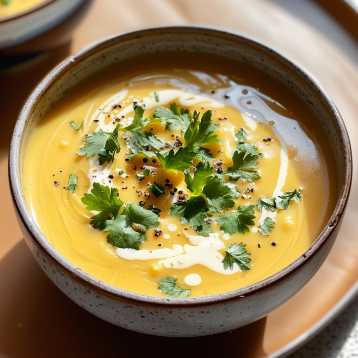cremige rbissuppe mit kokoszauber: Cremige Kürbissuppe