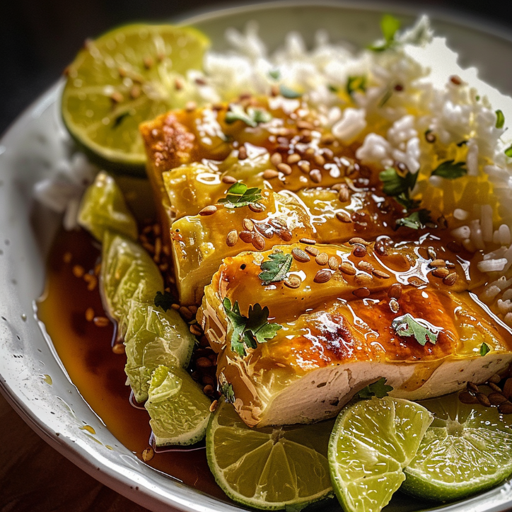 honig limetten hnchen mit