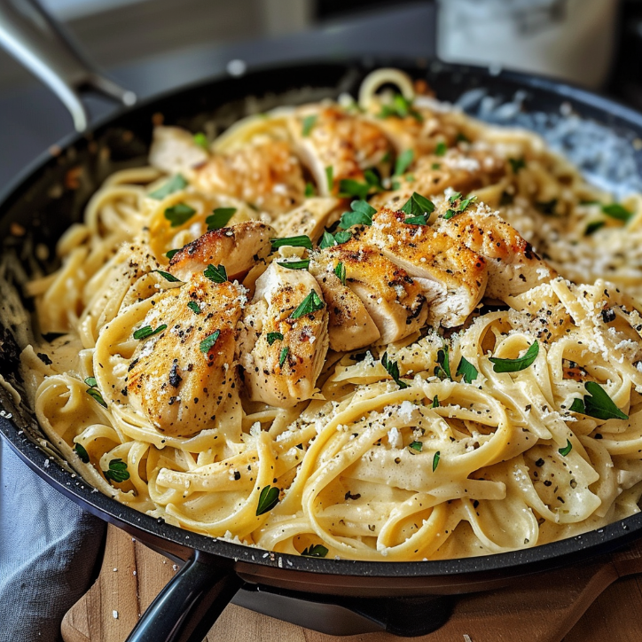 How to Make the Best Skillet Creamy Chicken Linguine