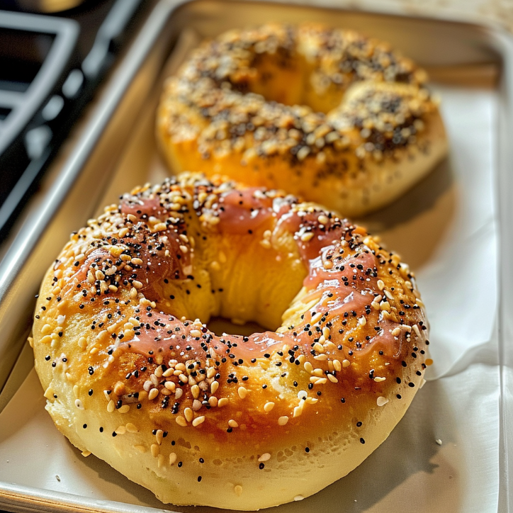 Flavorful High Protein Bagels Two